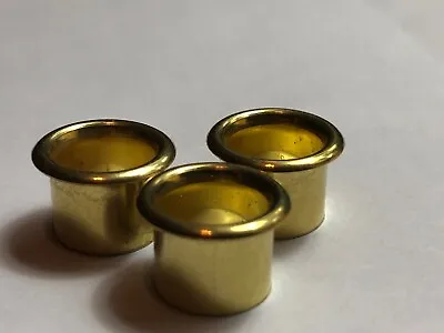 3- DRUM AIR Vent Grommet (Fits 60’s-80’s Ludwig)& Others 7/16x 5/16” Brass • $14.95
