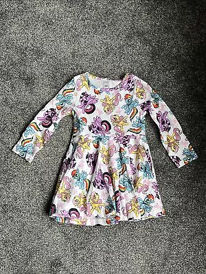 Toddler Girls “My Little Pony” Skater Dress 100% Cotton 18 Months • £7.99