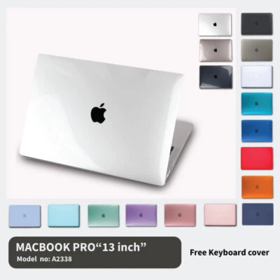 MacBook Pro Case Apple 13 Inch (2020 M1) A2338 Hard Shell + Free Keyboard Cover • $16.51