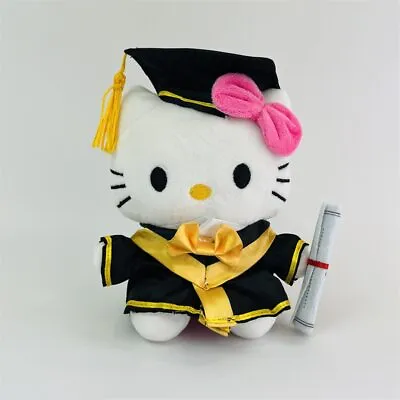 17cm Sanrio Graduation Season Hello Kitty Plush Toy Stufffed Doll Toys For Gifts • $34.09