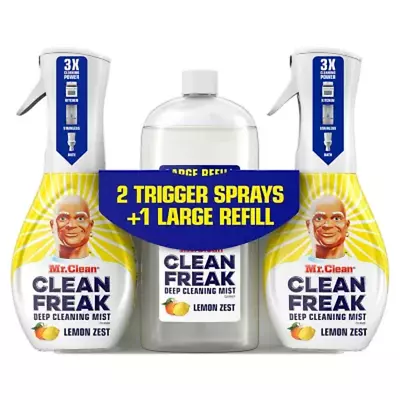 Mr. Clean Clean Freak Multi-Surface Spray + Refill Lemon Zest (62.9 Fl. Oz.) • $28.99