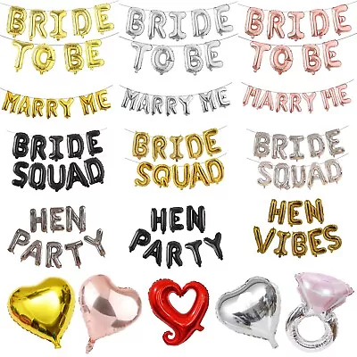 $12.61 • Buy Hen Party/Bride Balloons/Bride To Be Marry Me Balloons Party Decoration BALONS