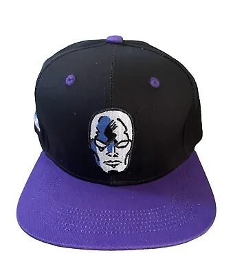 RARE Retro Blockhead Silver Surfer  Hat SnapBack Marvel Collectible Purple WOW!! • $495