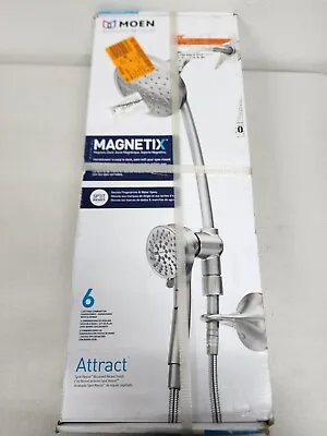 MOEN Attract Magnetix 6-Spray Patterns Dual Shower Heads Brushed Nickel 28586SRN • $159.97