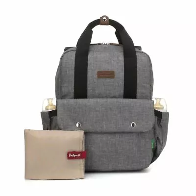 Babymel Georgi Eco Convertible Nappy Backpack - Grey • $148.90