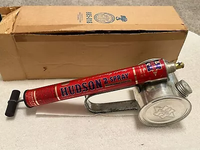 Nos 1968 H.d. Hudson 2-spraymanual Operated Continuous Sprayer Duster Tin Bottle • $45.99