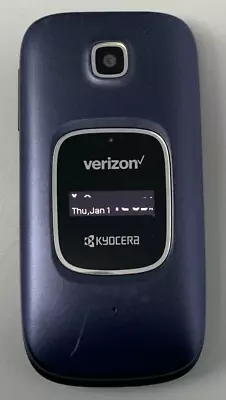 Kyocera Cadence S2720 Cellular Flip Phone Verizon Unlk Blue 16GB -Good Condition • $130