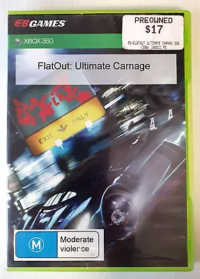 XBOX 360 Game -  Flat Out Ultimate Carnage Game • $9.97