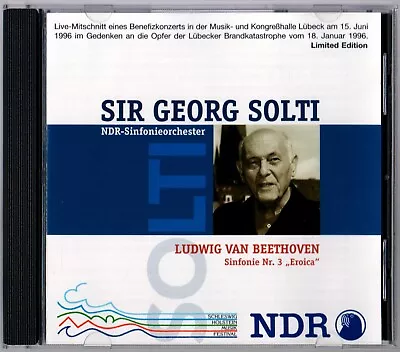 [NDR Limited Edition] Beethoven: Symphony No. 3 Solti NDR-Simfonieorchester • £0.80