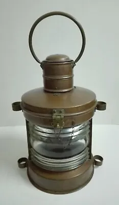 Antique Large Maritime Copper Masthead Boat Lantern • $260