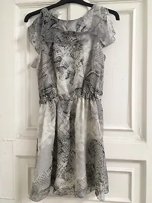 Animal Print Silk Dress Size S • £5.99