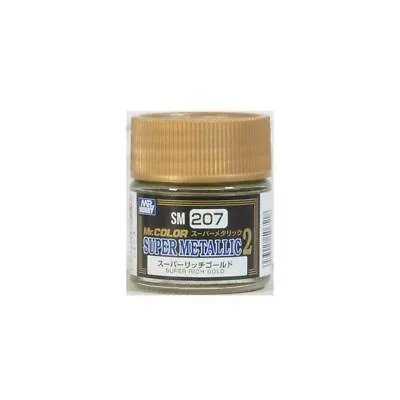 Mr. Hobby Mr. Colour - SM-207 - Super Rich Gold Super Metallic II 10ml Paint • £3.99