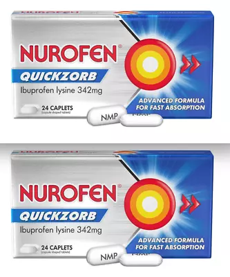 Nurofen Quickzorb Ibuprofen Lysine - 2 X 24 Pack (48cap) • $14.85