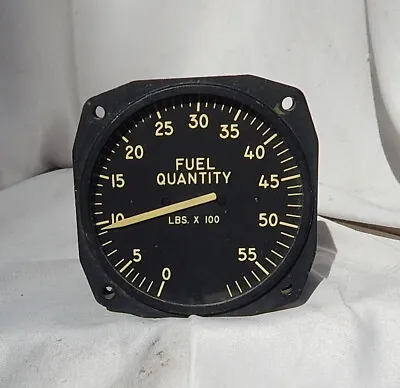 Civilian & Military Aircraft Electric Fuel Gauge Instrument 0 To 5900 Pounds • $101.08