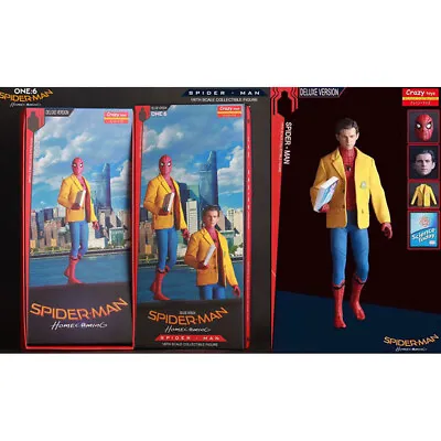 Crazy Toys Marvel Homecoming Spider Man School Uniform 12  Action Figure Model • £57.99