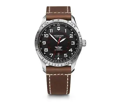 Victorinox Airboss Mechanical Black Dial Mens Watch 241973 • $1061.30