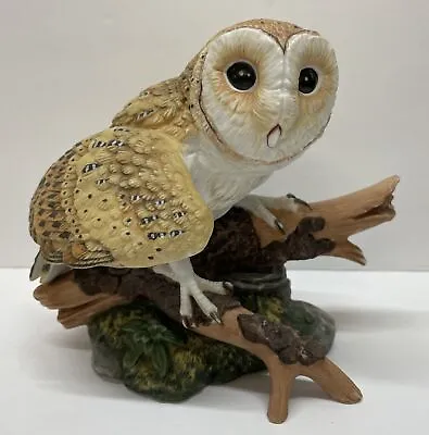 Barn Owl Figurine Majestic Owls Of The Night Hamilton Collection 1986 By Maruri • $20.29
