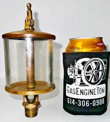 Michigan Lubricator Co # X12A5 Brass Oiler Hit Miss Engine Antique Steam 1/2  • $68.99