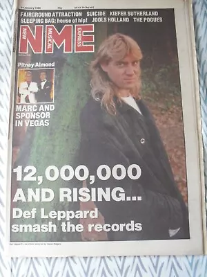 NME New Musical Express 21st January 1989  Joe Elliott  • £7.50