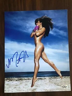  NEW Miesha Tate Signed Autographed 8x10 Photo  Naked On The Beach  - UFC - COA • $49.95