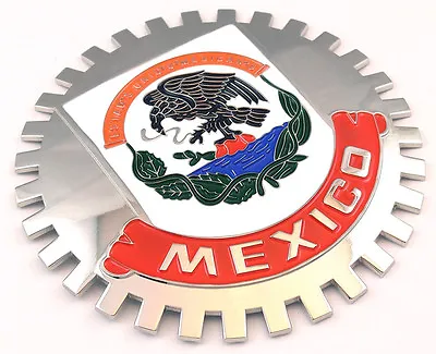 Grille Badge Mexico For Car Truck Grill Mount Mexican Flag • $17.99