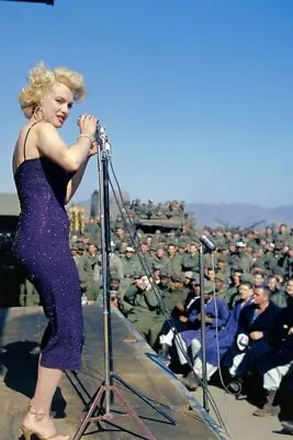 Marilyn Monroe 4X6 Color In Korea Postcard Plus MM  ID From The US Defense Dept • $2.88