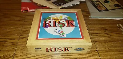 RISK Continental Game Parker Brothers Nostalgia Series In Wooden Box • $22