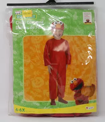 Elmo Childrens Halloween Costume Medium 4-6X Childs New Kids 2005 • $23.88