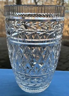 Waterford Crystal Ornate Large 8 Inch Vase • $99.95