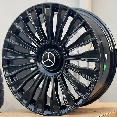 20'' Maybach Style Wheels Fit S550 CLS Bentley E350 Tires GLC Gloss Black Rims • $1899
