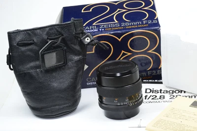£299 • Buy LENS CONTAX Carl Zeiss DISTAGON T* 28mm F/2.8 MMJ  C/Y Mount, Boxed