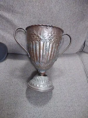 Antique Middle Eastern Copper Two Handled Cup ~ 10  • $19