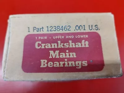 NOS OEM Mopar Dodge Chrysler Crankshaft Main Bearing #1238462 .001 All '34-47 V8 • $29.95