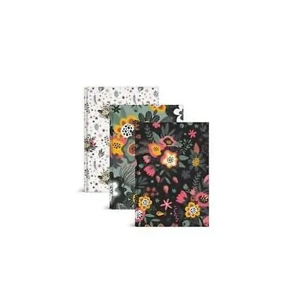 A5 Floral Hardback Notebook Lined Ruled Planner Writing Pad Notes School Book • £4.99
