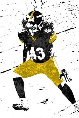 359666 Pittsburgh Steelers Troy Polamalu Art Decor Wall Print Poster • $13.95