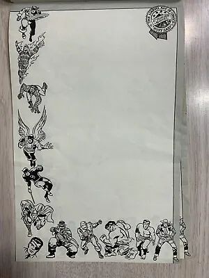 1965 Mmms Notepad Marvelmania Stationery  1 Sheet Original 8 1/2 X 5 1/2 Kirby • $30
