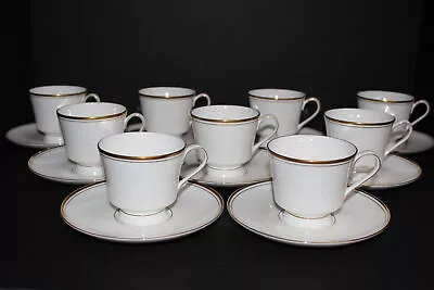 9 Mikasa Wheaton Bone China Cup & Saucer Sets-gold Trim-narumi Japan • $33.99