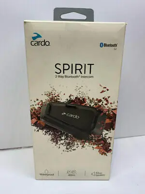 Cardo Systems Spirit Motorcycle Bluetooth Communication Headset - Black Single • $89.37