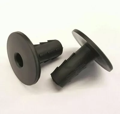 2 X Wall Hole Cable Tidy Grommets/Covers/Plugs BLACK Plastic (For 10mm/1cm Hole) • £3.50