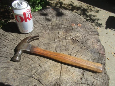 $24 • Buy Vintage Blue Grass Carpenter Claw Hammer  Likely Original Handle  Straight-Clean