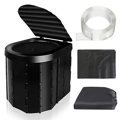 Portable Camping Toilet Folding Toilet For Camping Commode Toilet Seat Foldab • $39.42