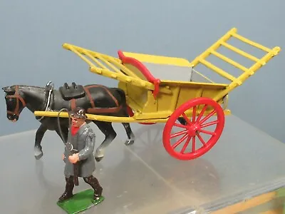  BRITAINS No.4F     TUMBREL CART & FARM HAND     (CODE 3 RE-FINISH) • £105