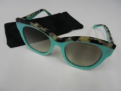 Stella McCartney SC0021SA Cat Eye Blue W Light Tortoise Sunglasses 52-20 140 • $49.99