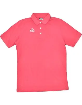 KAPPA Mens Polo Shirt XL Pink Cotton LR09 • £6.78