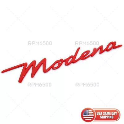 Maserati Modena Side Fender Marker Nameplate Logo Emblem Badge Sport Red • $39.99