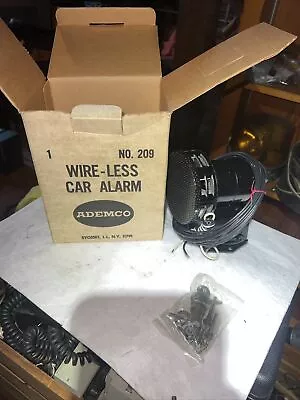 Ademco Siren Cat. No. 209 Car Alarm 10 Amp 12 V Vintage Rare Rat Rod • $44.58