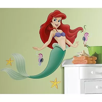 Disney Little Mermaid Giant Wall Decal Sticker Party Decor Applique Nursery Room • $14.99