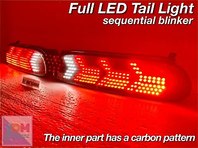 JDM Toyota Supra JZA80 MK4 S1 S2 Full LED Tail Lights Carbon OEM Processed  V1 • $998