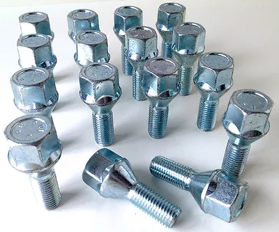 Wheel Bolts Nuts Lugs M12 X 1.5 - M12x1.5 19mm Hex Taper Seat X 16 • $25.34