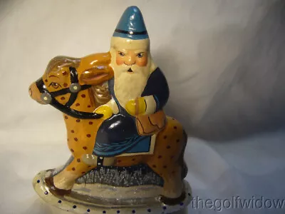 Vaillancourt Folk Art Rocking Santa Signed No. 22039 • $259.99